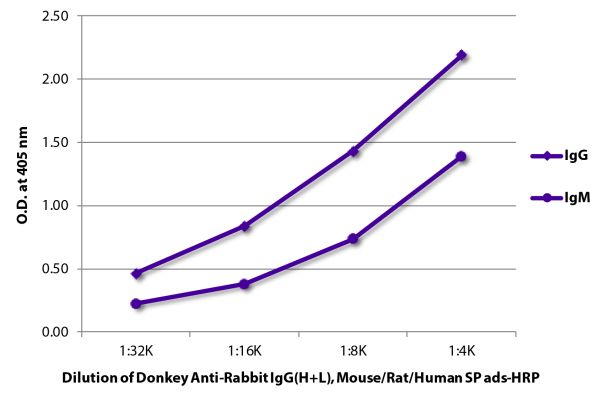 Image: Donkey IgG anti-Rabbit IgG (H+L)-HRPO, MinX Ms,Rt,Hu